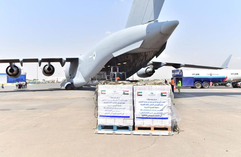 بتوجيهات حمد الشرقي.. الفجيرة الخيرية تقدم 200 طن من المساعدات الإنسانية للسودان