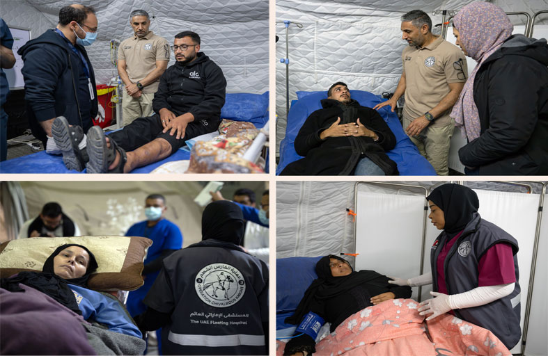 المستشفى الإماراتي العائم يستقبل 6 حالات جديدة من قطاع غزة خلال 24 ساعة ليرتفع الإجمالي إلى 22 حالة في أقل من أسبوع 