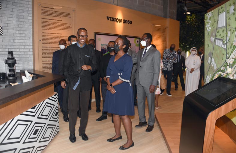 رئيس رواندا يفتتح جناح بلاده في إكسبو 2020 دبي