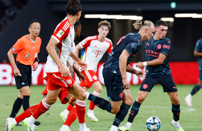 مانشستر سيتي يفوز على بايرن ميونخ ويواصل استعداداته للموسم الجديد