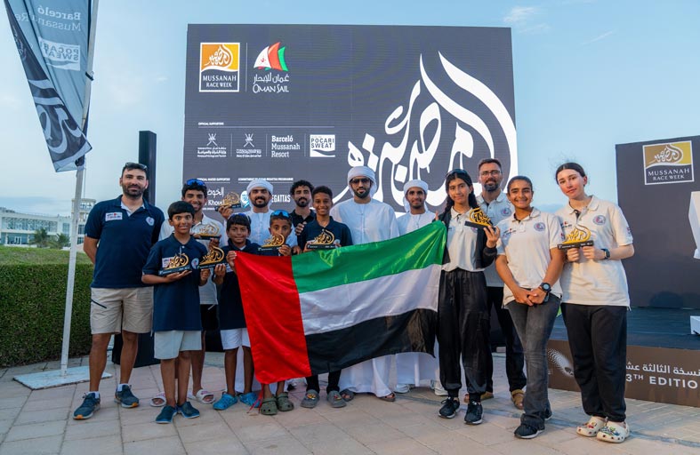 8 ميداليات ملونة لفريق أبوظبي  في «أسبوع الإبحار الشراعي»