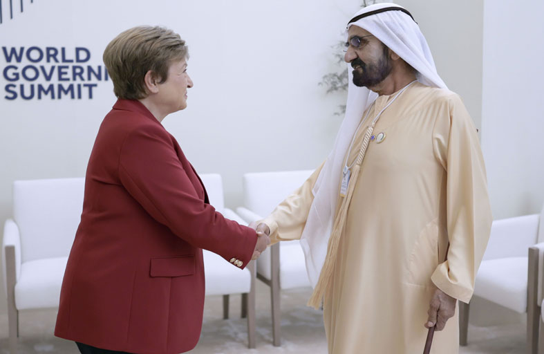 محمد بن راشد يلتقي مديرة صندوق النقد الدولي ويبحثان أبرز مستجدات الاقتصاد العالمي وآفاق التعاون المشترك