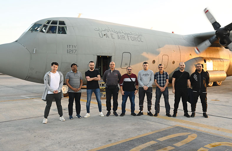 الدفعة الثالثة من المتطوعين الطبيين تغادر الإمارات إلى غزة