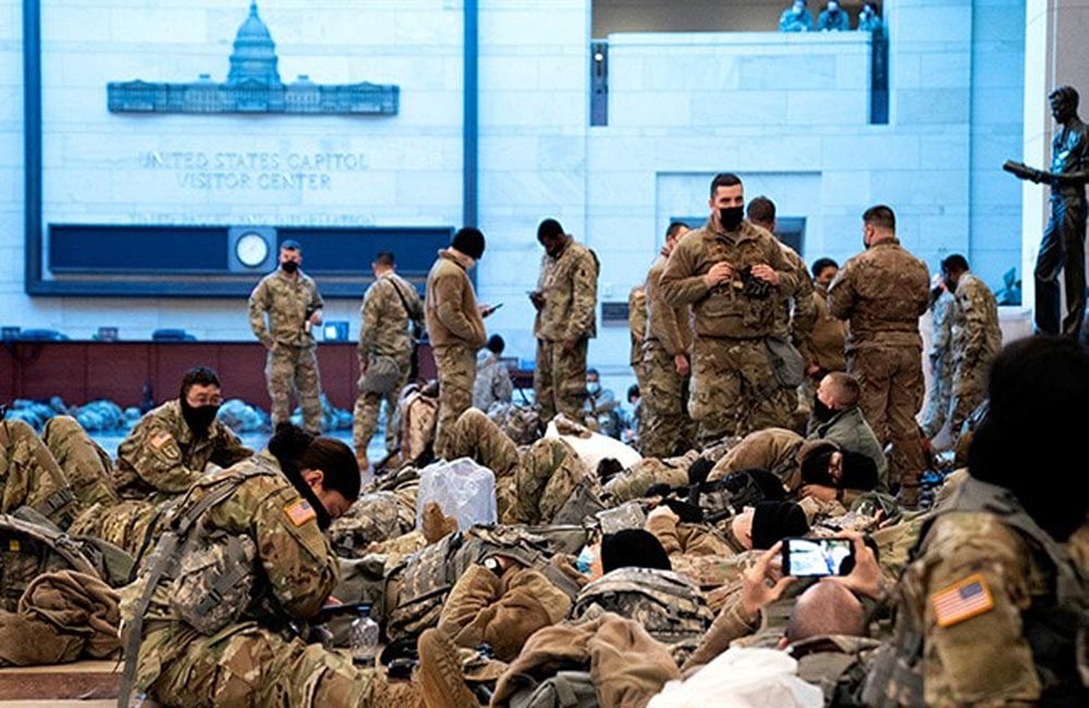 استياء من تحويل مرآب سيارات كمهجع للحرس الوطني بواشنطن