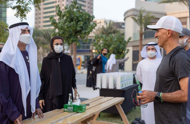 نهيان بن مبارك يشهد فعاليات مبادرة أكتيف باركس
