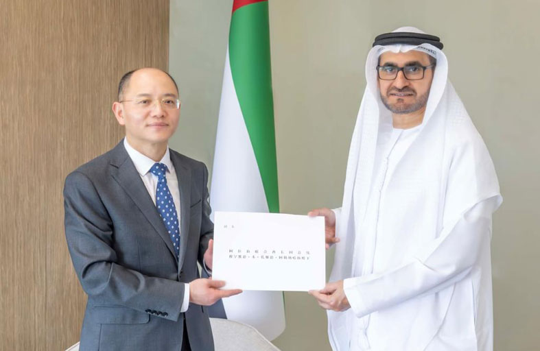 وزارة الخارجية تتسلّم نسخة من أوراق اعتماد سفير جمهورية الصين الشعبية لدى الدولة