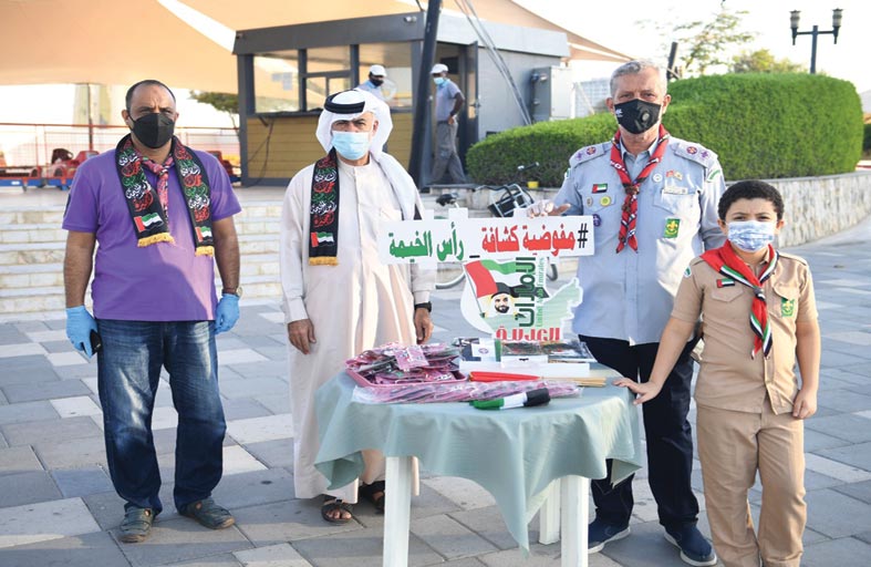 مفوضية كشافة رأس الخيمة تشارك المجتمع احتفالية اليوم الوطني 49