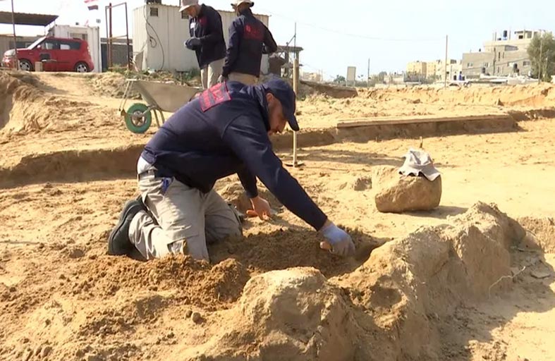 اكتشاف مقبرة أثرية في غزة تعود للقرن الأول الميلادي