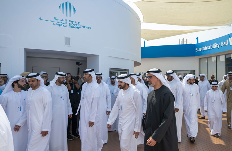 خالد بن محمد بن زايد يلتقي حمدان بن محمد بن راشد 