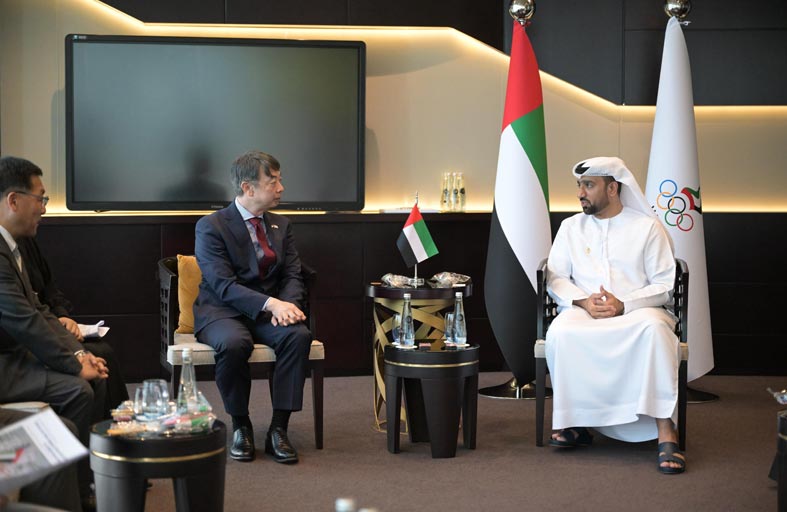 اللجنة الأولمبية الوطنية تبحث التعاون مع القنصل الياباني