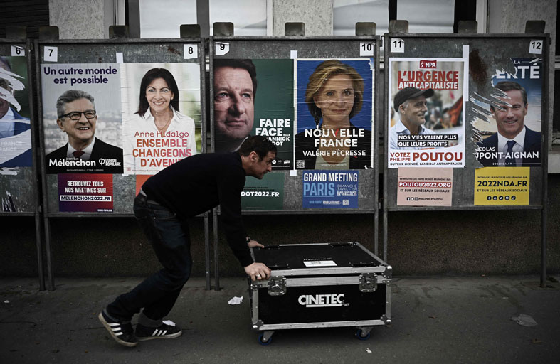 حملة غير معهودة قبل يومين من الانتخابات الرئاسية الفرنسية 