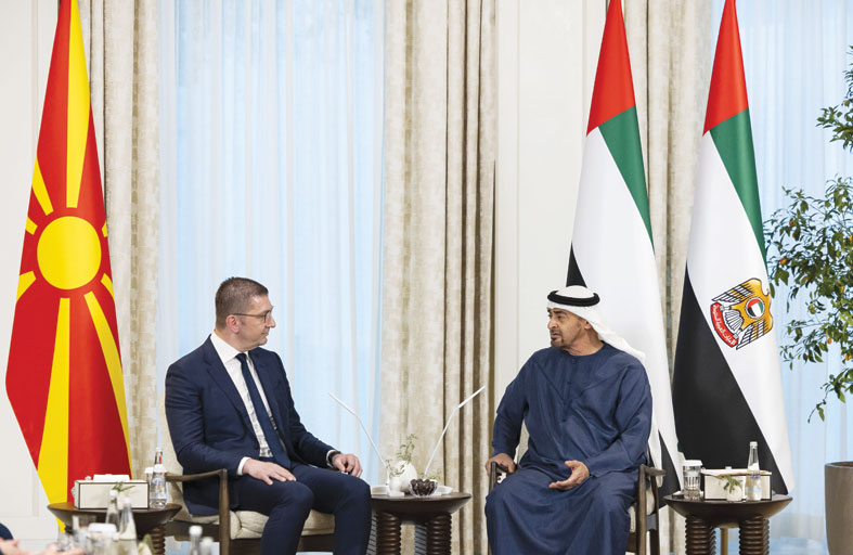 رئيس الدولة يؤكد اهتمام الإمارات بتعزيز شراكاتها التنموية مع دول البلقان 