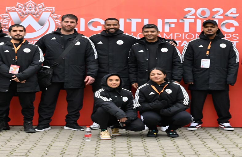 5 رباعين يمثلون منتخب الإمارات لرفع الأثقال في مونديال تايلاند