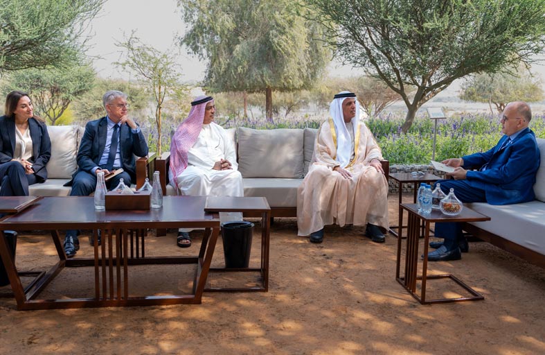 سعود بن صقر يستقبل سفير كوستاريكا