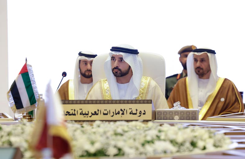 حمدان بن محمد يترأّس وفد الدولة في الاجتماع الـ21 لمجلس الدفاع المشترك في الدوحة