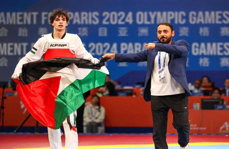 حنتولي يحقق أول فوز فلسطيني في أولمبياد باريس 