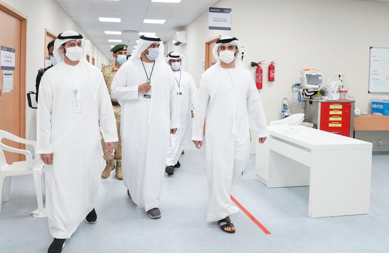 منصور بن محمد : توجيهات محمد بن راشد ومتابعة حمدان بن محمد لتوفير كافة الإمكانات وتسهيل الإجراءات لتوسيع دائرة حملة التطعيم 