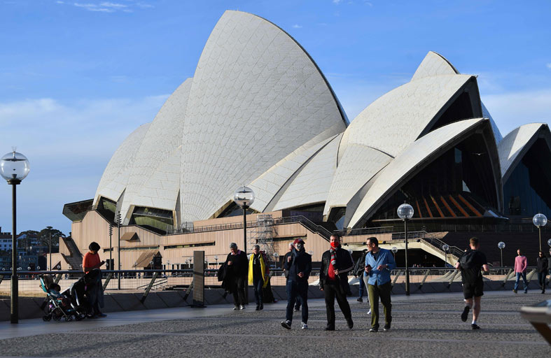 أستراليا تسجل أعلى عدد إصابات بكورونا