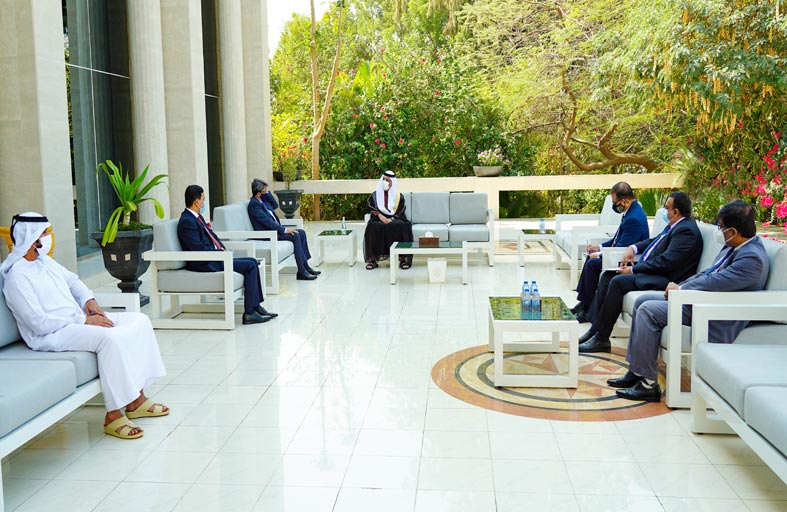 حاكم رأس الخيمة يستقبل وزير الدولة للشؤون الخارجية في جمهورية بنغلاديش الشعبية