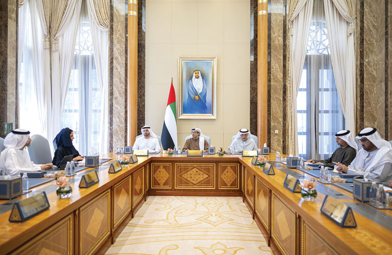 المجلس الوزاري للتنمية برئاسة منصور بن زايد يستعرض مستجدات تنفيذ البرامج والمشاريع الحكومية