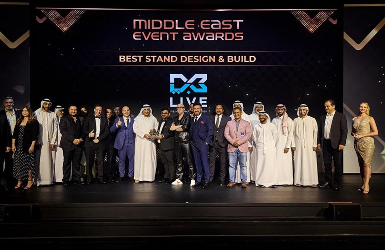 دي إكس بي لايف تفوز بجائزة أفضل تصميم وتشييد جناح عرض