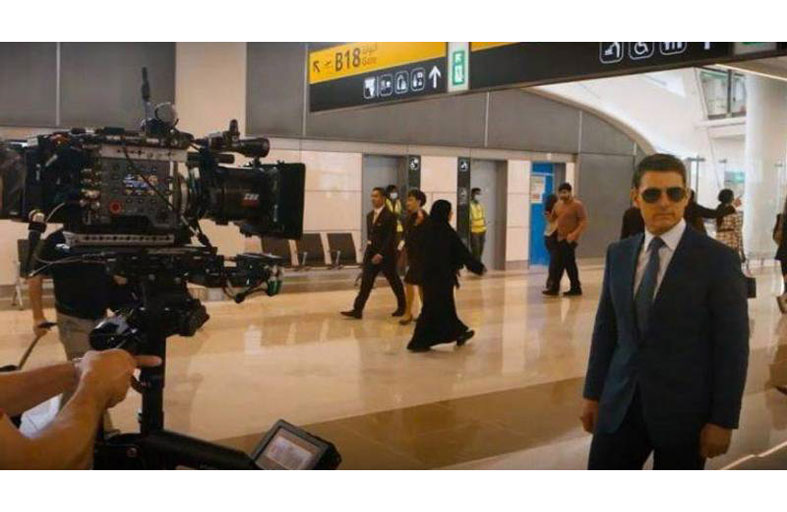 ممثّلو وطاقم فيلم (مهمة مستحيلة) يستعرضون أعمال تصويره في أبوظبي