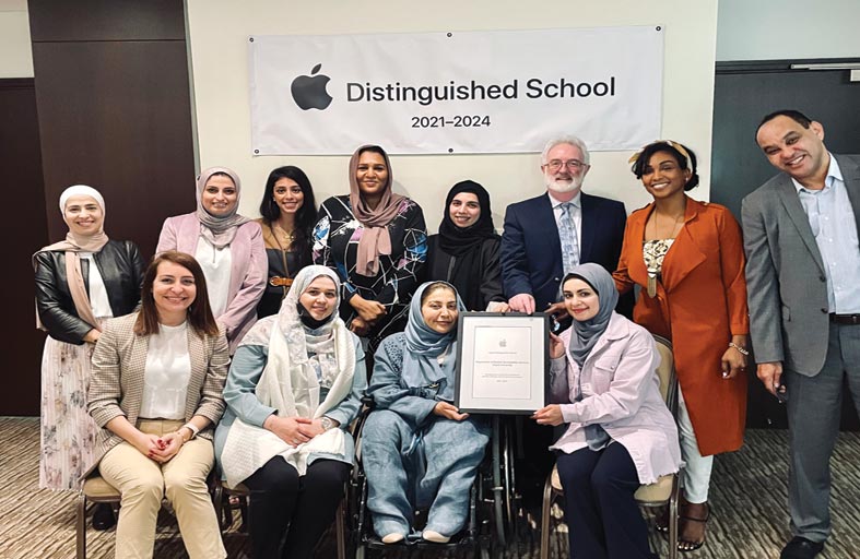 إدارة التسهيلات الطلابية في جامعة زايد تجدد انضمامها لمجموعة مدارس أبل المتميزة