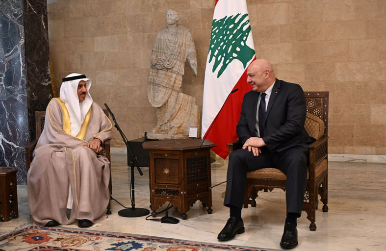 الرئيس اللبناني يستقبل رئيس المجلس الوطني الاتحادي
