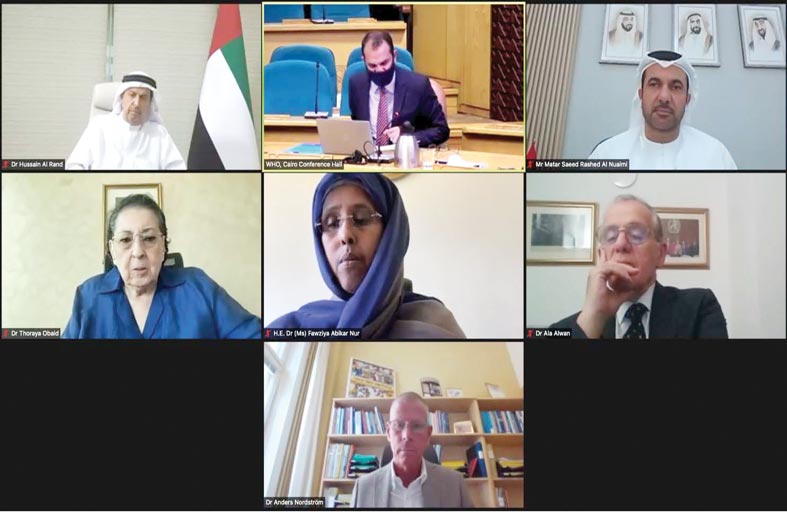 أبوظبي للصحة العامة و المكتب الإقليمي لمنظمة الصحة العالمية ينظمان ندوة افتراضية