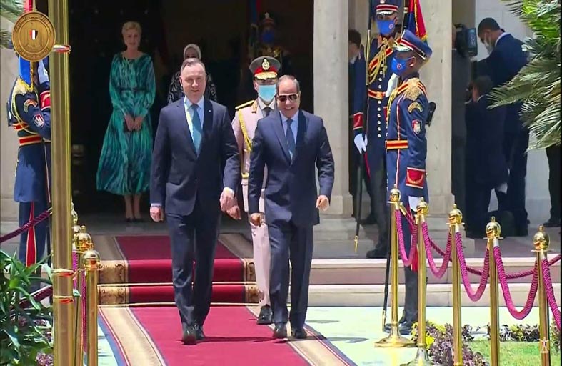 رئيس بولندا في القاهرة.. الغذاء والطاقة على أجندة المباحثات