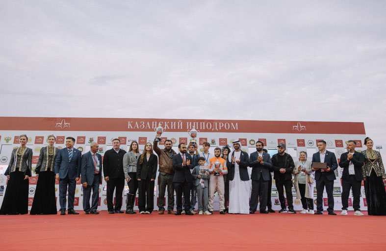 الجواد «توفيق» بطلاً لكأس رئيس الدولة  للخيول العربية في كازان