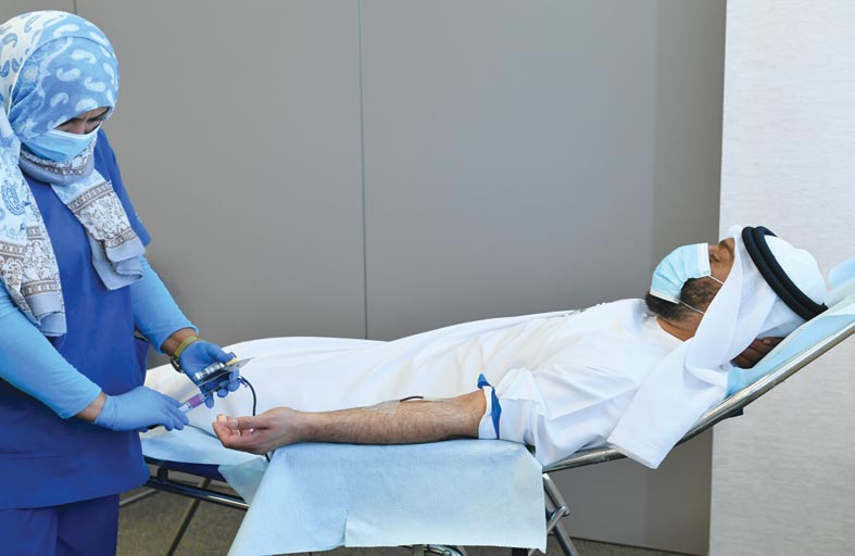 أبوظبي للزراعة والسلامة الغذائية تنظم حملة للتبرع بالدم بالتعاون مع شركة أبوظبي للخدمات الصحية -صحة