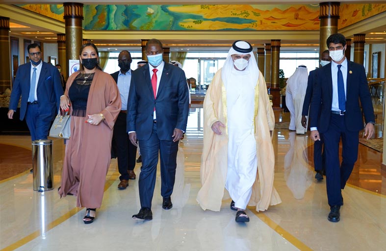 ‎حاكم رأس الخيمة يستقبل رئيس جمهورية أفريقيا الوسطى