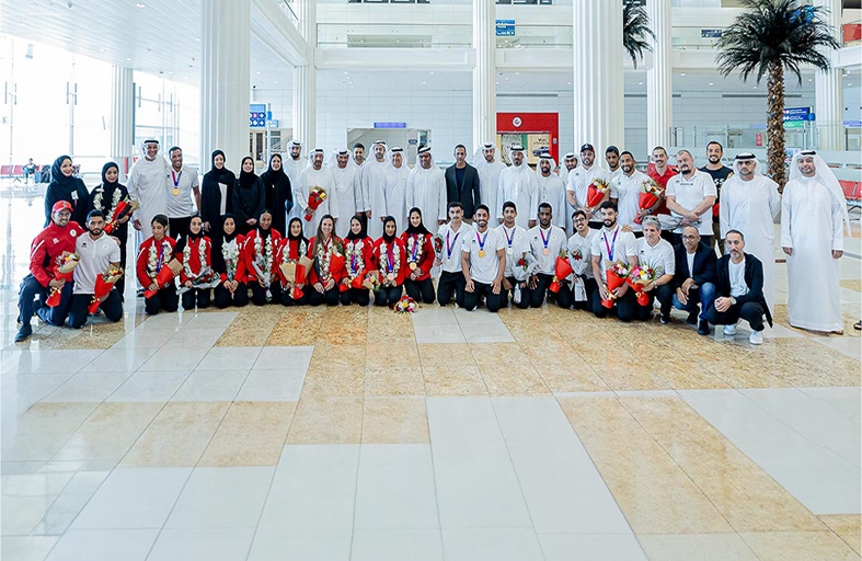 استقبال حافل لأبطال الجوجيتسو بعد إنجازهم التاريخي في الأسياد