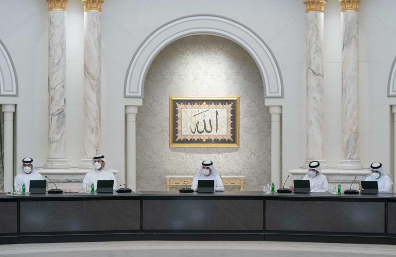 عبدالله بن سالم القاسمي يترأس اجتماع المجلس التنفيذي