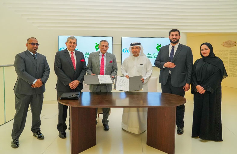 توقيع مذكرة تفاهم بين شركة الفجيرة للشفاء وشركة جلتك الهندية