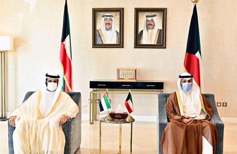 رئيس مجلس الأمة الكويتي يستقبل وفد المجلس الوطني الاتحادي