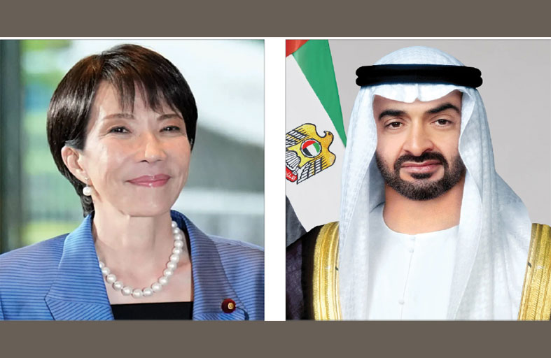 رئيس الدولة يبعث رسالة خطية إلى رئيسة وزراء اليابان تتصل بعلاقات التعاون وتعزيز الشراكة الإستراتيجية الشاملة بين البلدين 