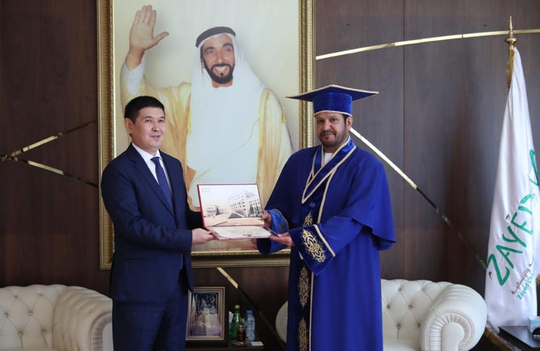 زايد بن سلطان آل نهيان للأعمال الخيرية تبحث التعاون مع سفارة كازاخستان فى الدولة