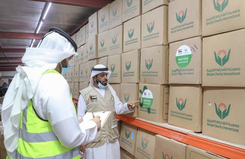  خيرية الشارقة تسير اليوم حملة إغاثية إلى السودان