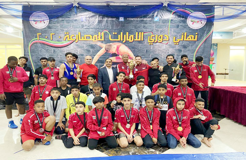الفجيرة يحرز لقب دوري أبطال الإمارات للمصارعة للأشبال 