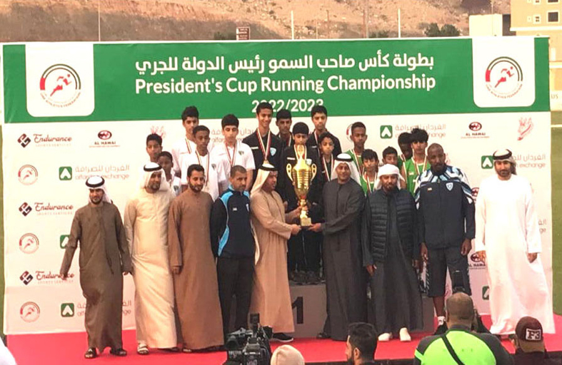أشبال وناشئات صقور القوى بنادي الإمارات يحصدون 20 ميدالية في بطولة كأس رئيس الدولة للجري