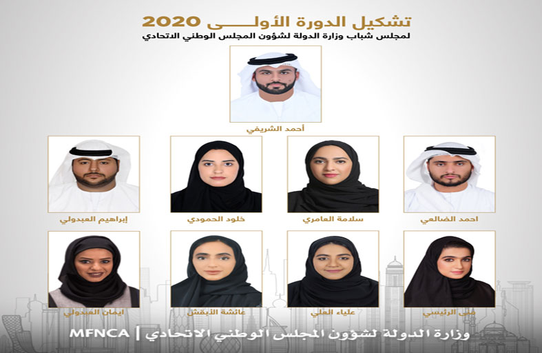 تشكيل مجلس الشباب لموظفي وزارة الدولة لشؤون المجلس الوطني الاتحادي