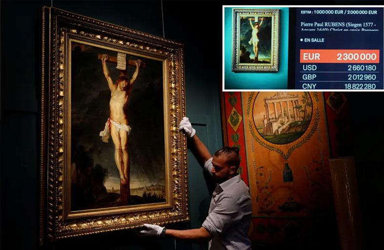 بيع لوحة «المسيح على الصليب» بـ2.41 مليون دولار