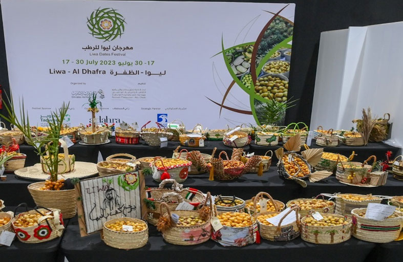 180 مخرافة مصممة بقالب تراثي تزين مهرجان ليوا للرطب