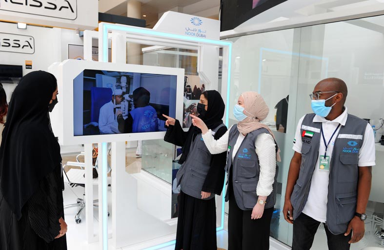 نور دبي تستعرض جهودها في مكافحة العمى حول العالم خلال آراب هيلث 2021 