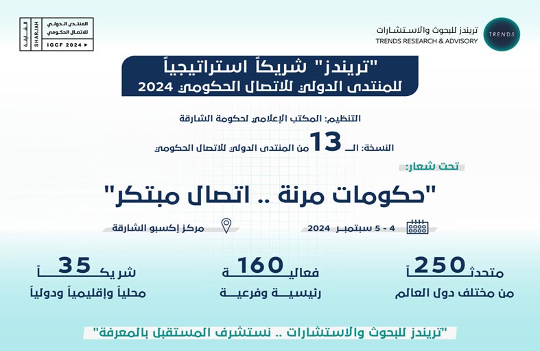 تريندز شريك استراتيجي للمنتدى الدولي للاتصال الحكومي 2024