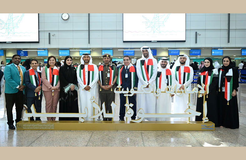 مطار دبي الدولي يحتفي بالمسافرين القادمين من دولة الكويت