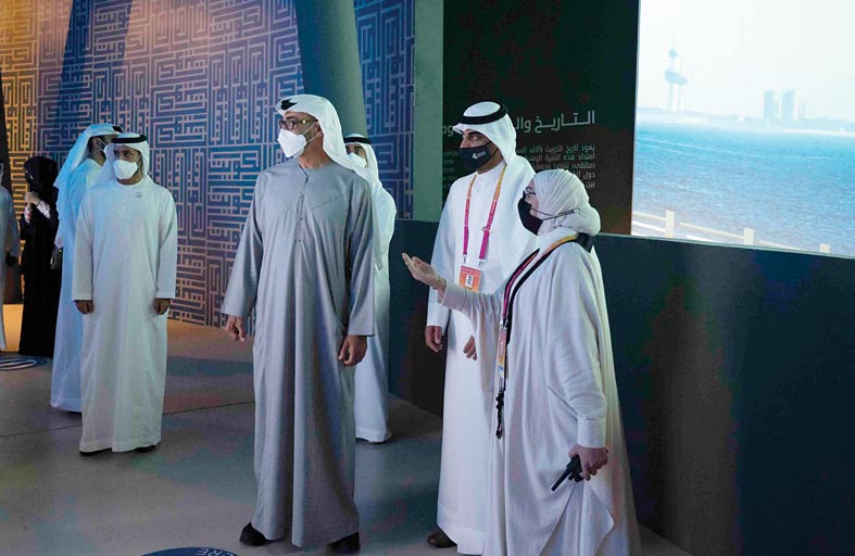 محمد بن زايد يزور جناحي الكويت وقطر المشاركين في معرض إكسبو 2020 دبي