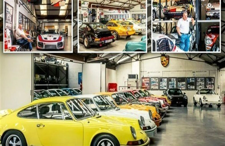 أكبر عاشق لسيارات بورش يجمع 50 سيارة